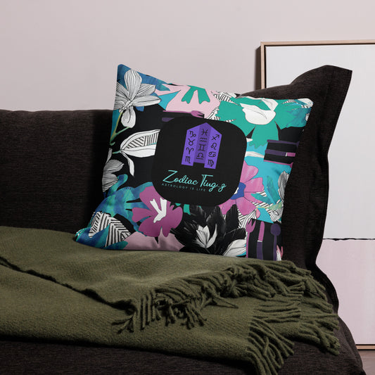 Z.T. LOGO Floral Premium Pillow