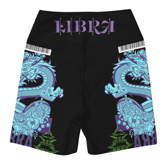 Libra Dragon Yoga Shorts