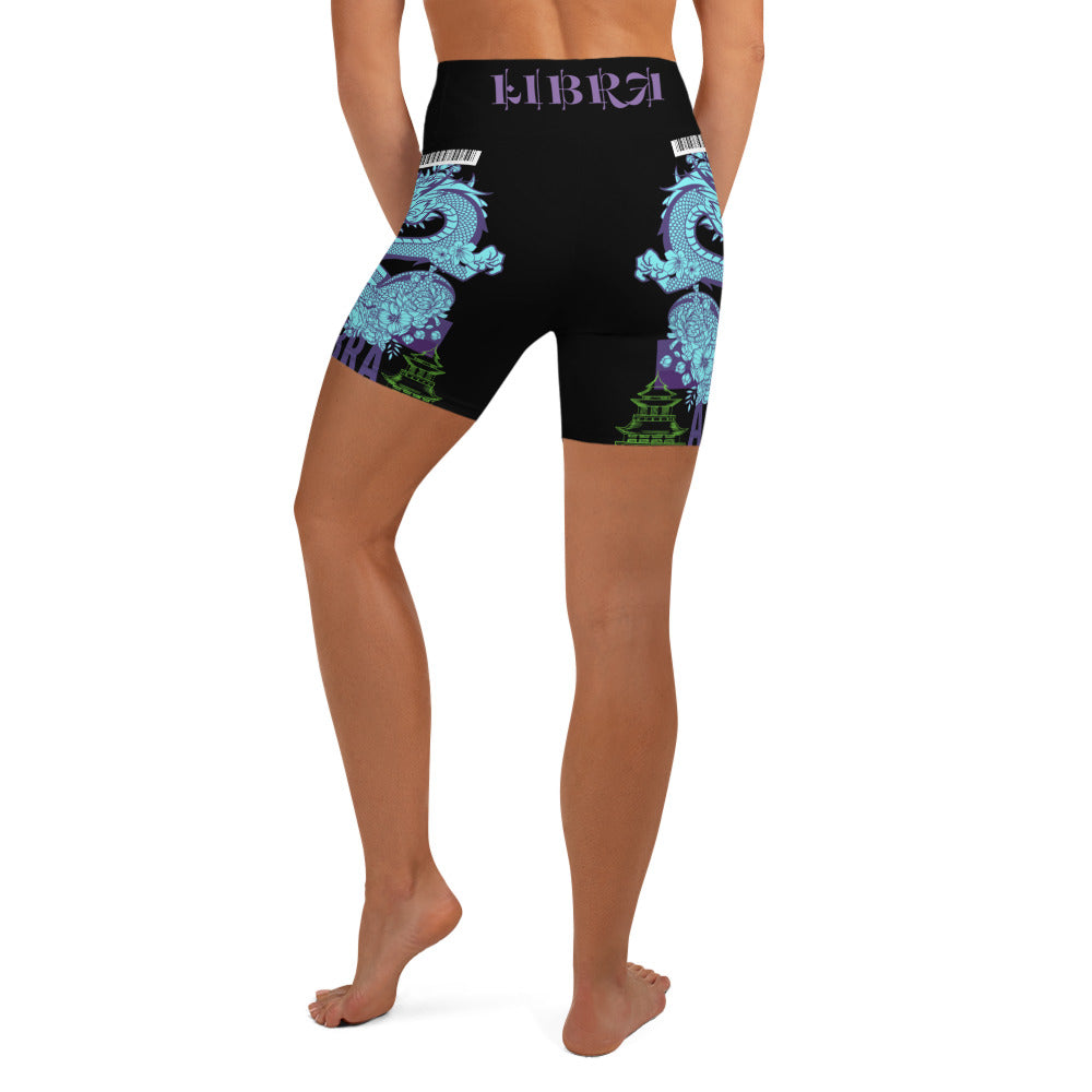 Libra Dragon Yoga Shorts