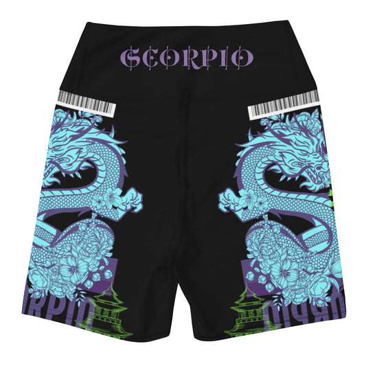 Scorpio Dragon Yoga Shorts