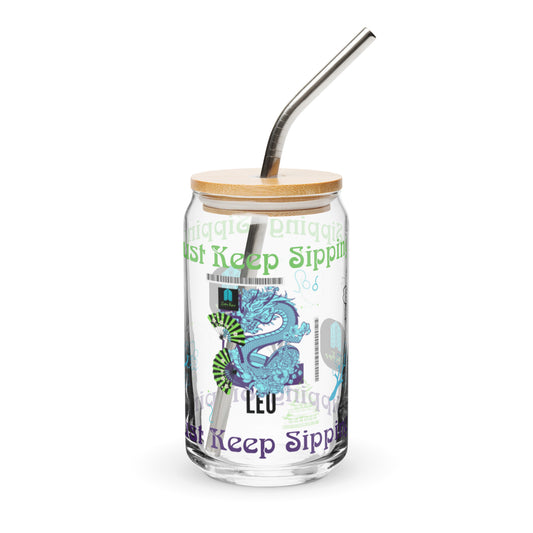 Keep Sipping Leo Glass