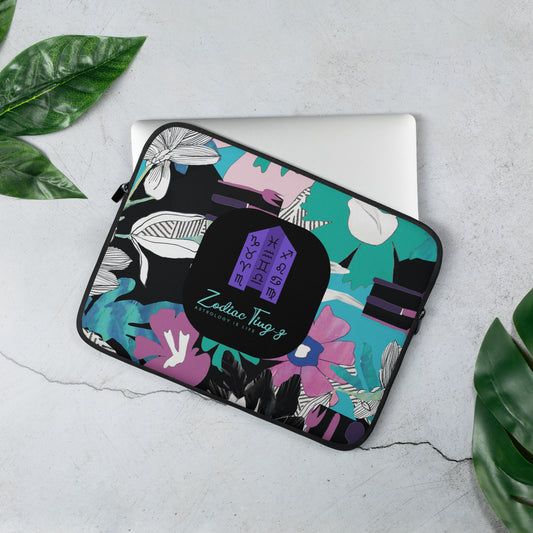 Z.T. LOGO Floral Laptop Sleeve