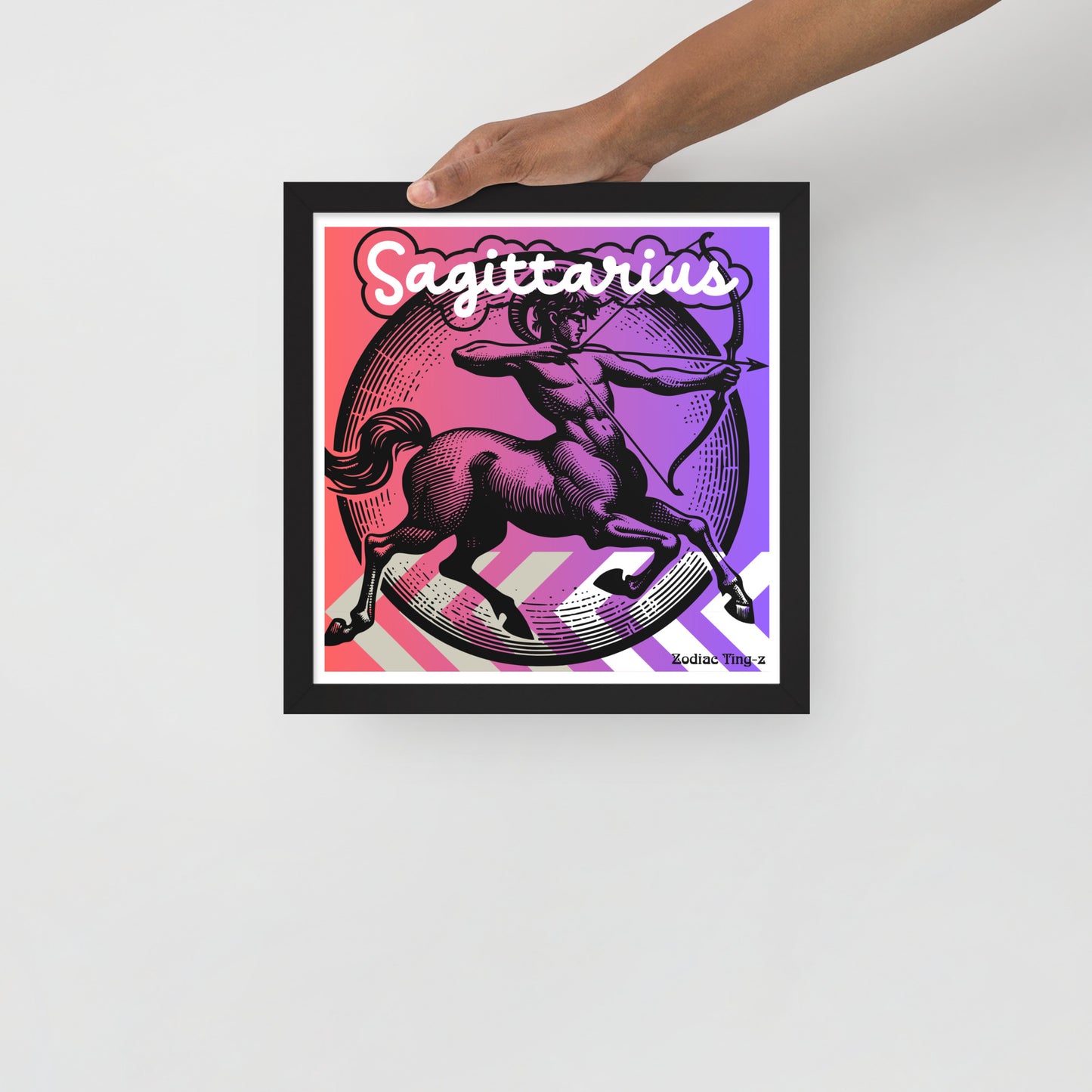 Sagittarius Deco Framed