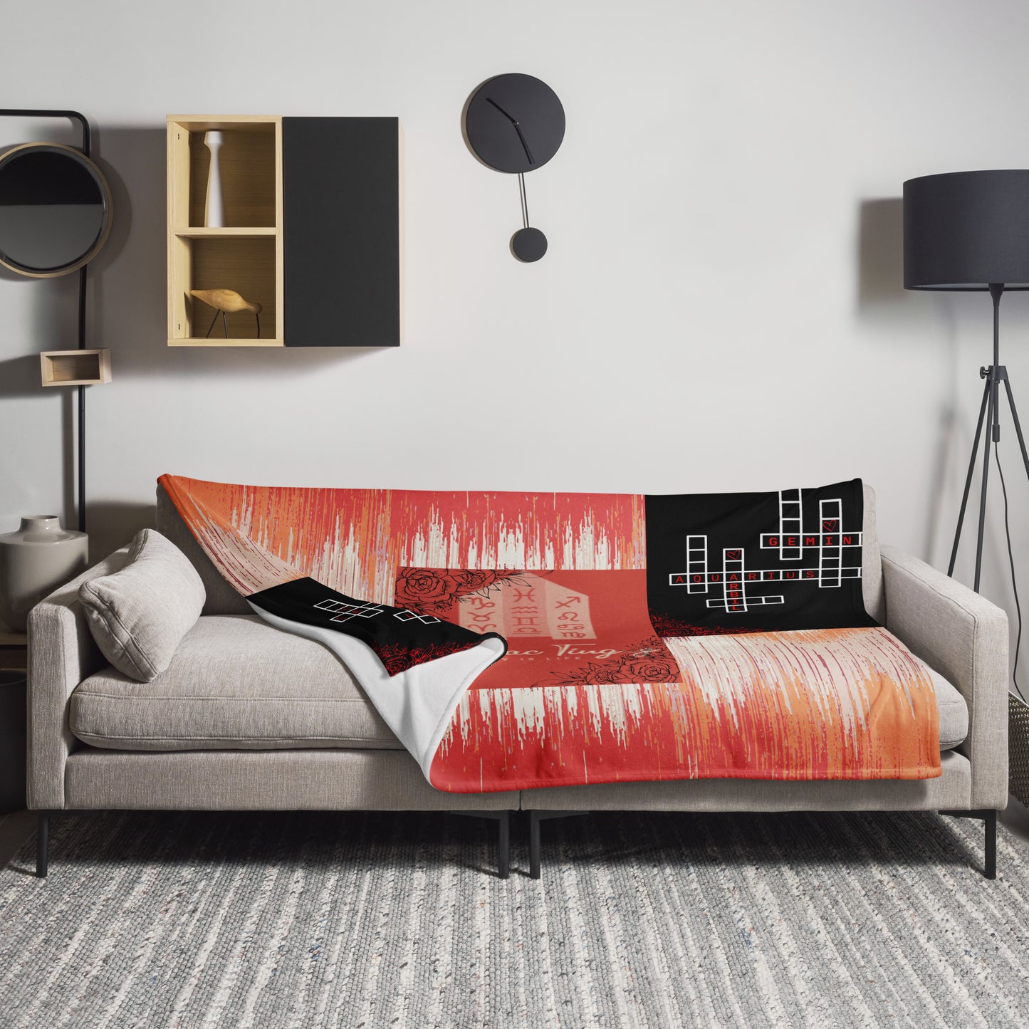 Zodiac Fire & Air Throw Blanket