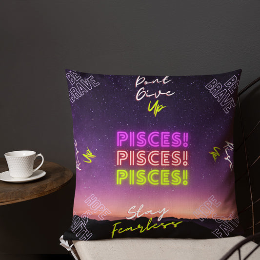 "Pisces Motivation" Premium Pillow