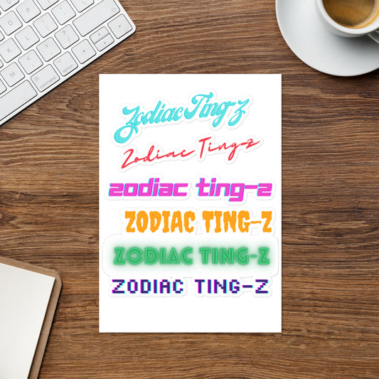 "Zodiac Ting-z" Sticker sheet