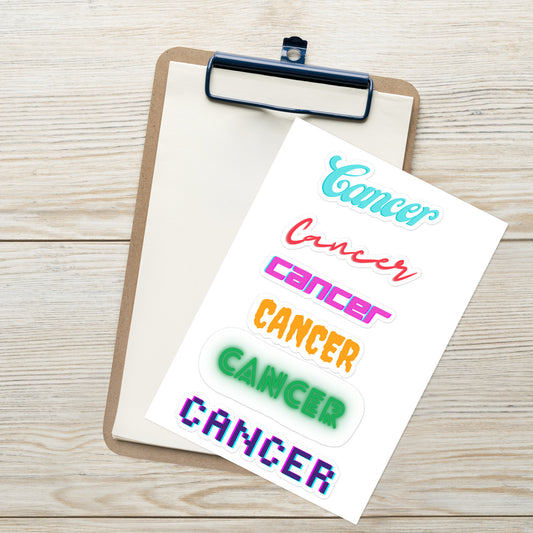 Cancer Sticker sheet