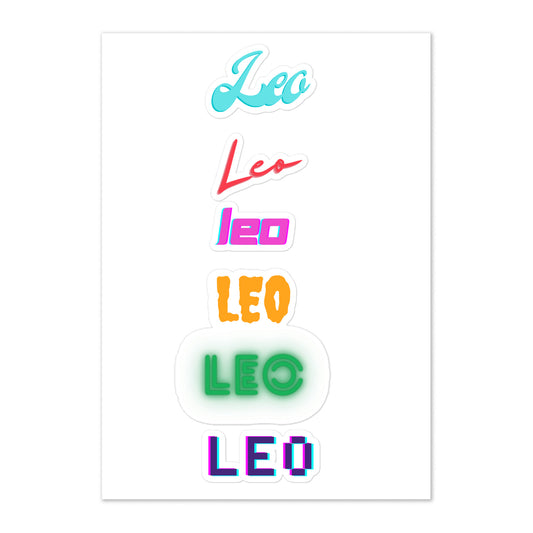 Leo Sticker sheet