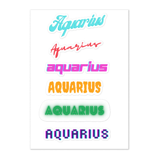 Aquarius Sticker sheet