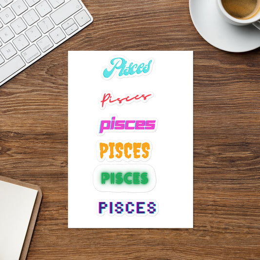 Pisces Sticker sheet