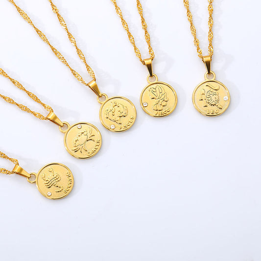 Coin Zodiac Necklace