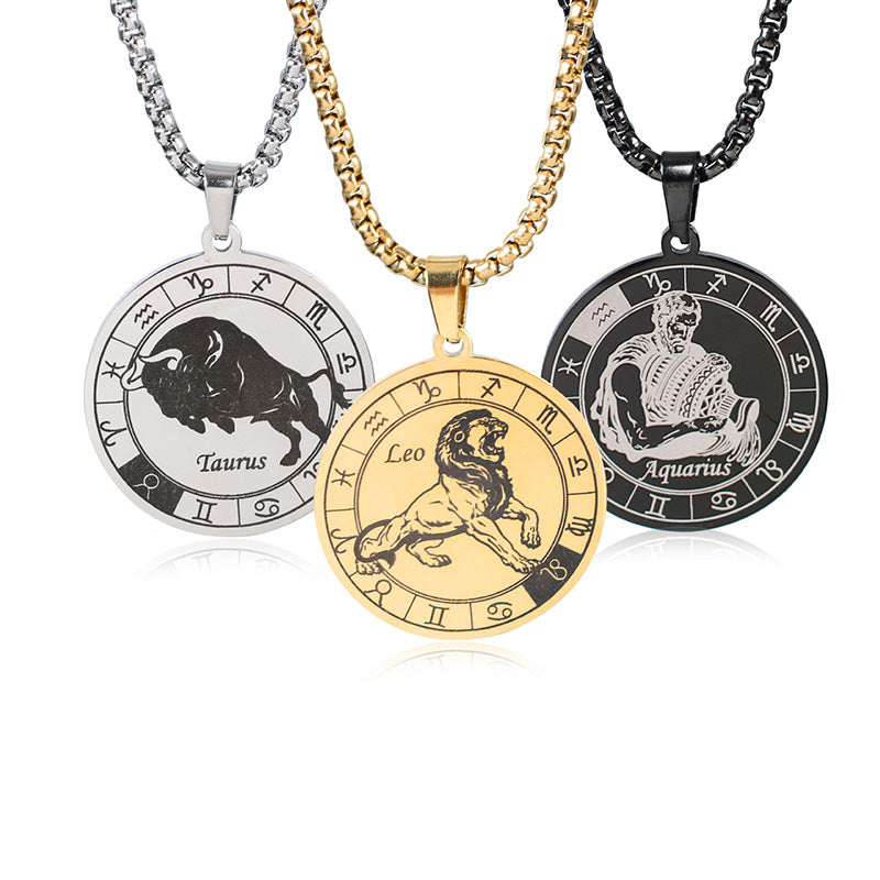 Zodiac Wheel Necklace