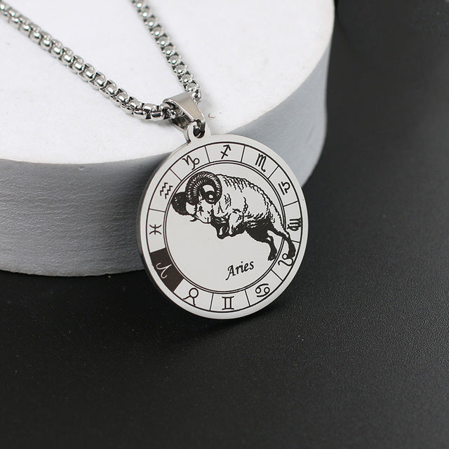 Zodiac Wheel Necklace