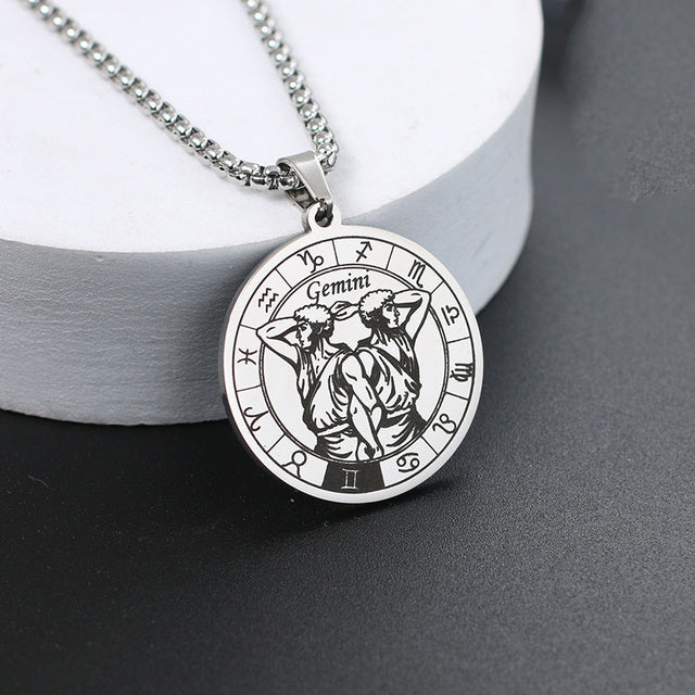 Zodiac Wheel Necklace
