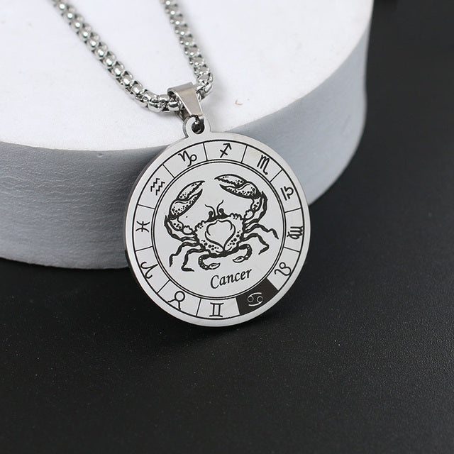 Zodiac Wheel Necklace