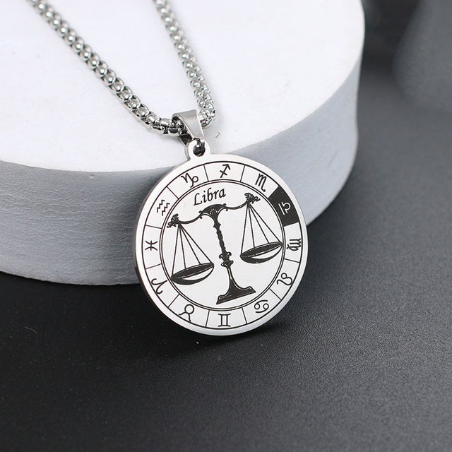 Zodiac Wheel Necklace