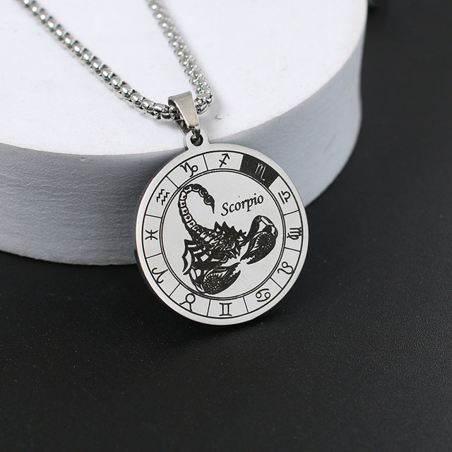 Zodiac Wheel Necklace