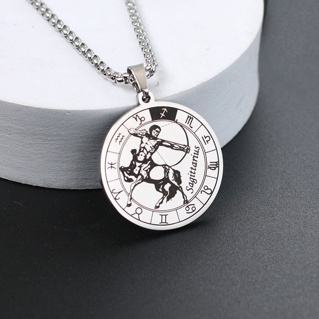 Zodiac Wheel Necklace