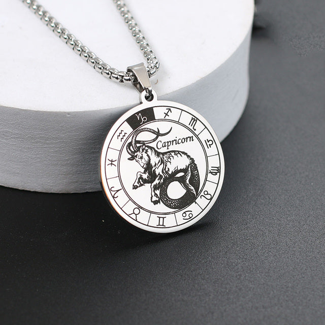 Zodiac Wheel Necklace