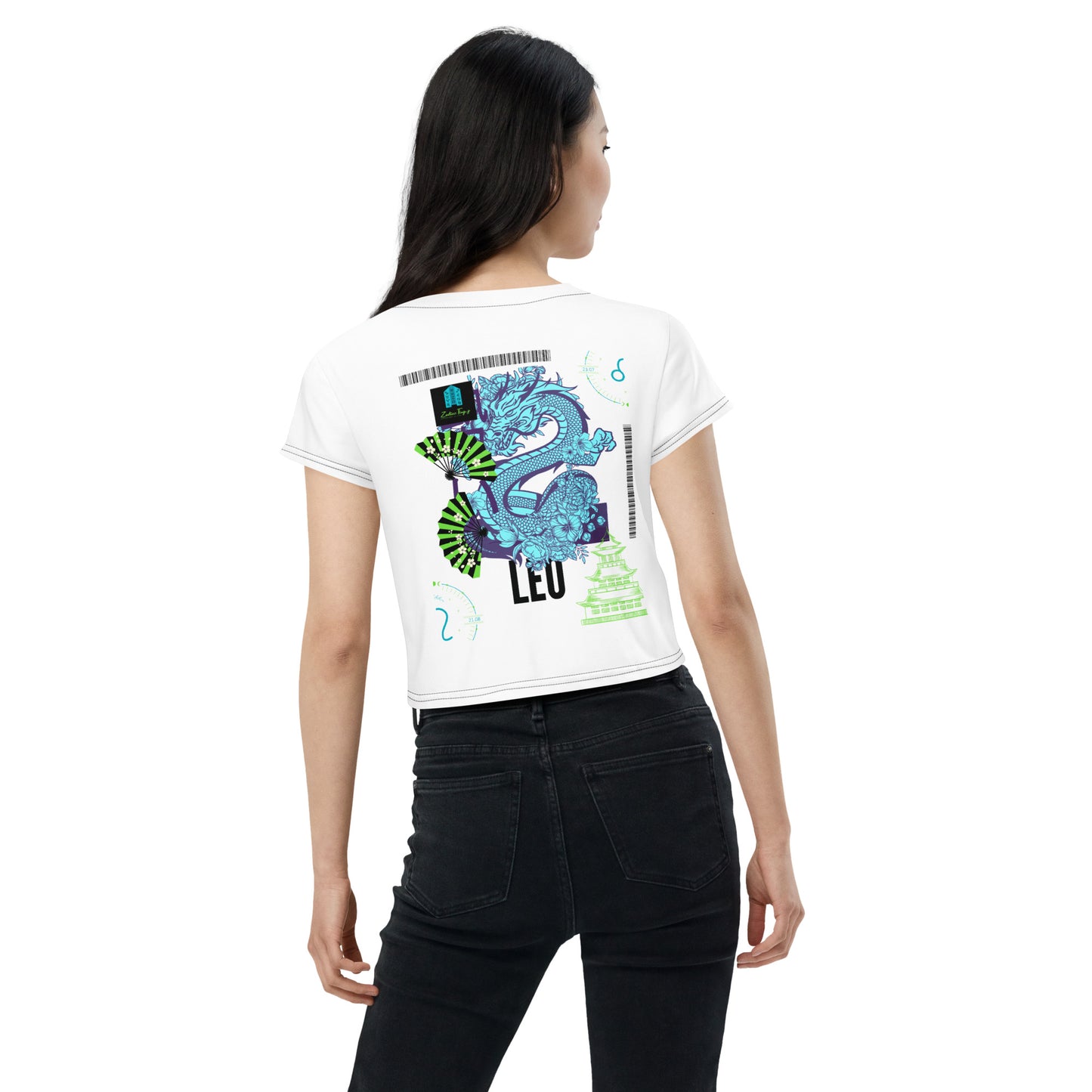 Leo Dragon Crop Tee