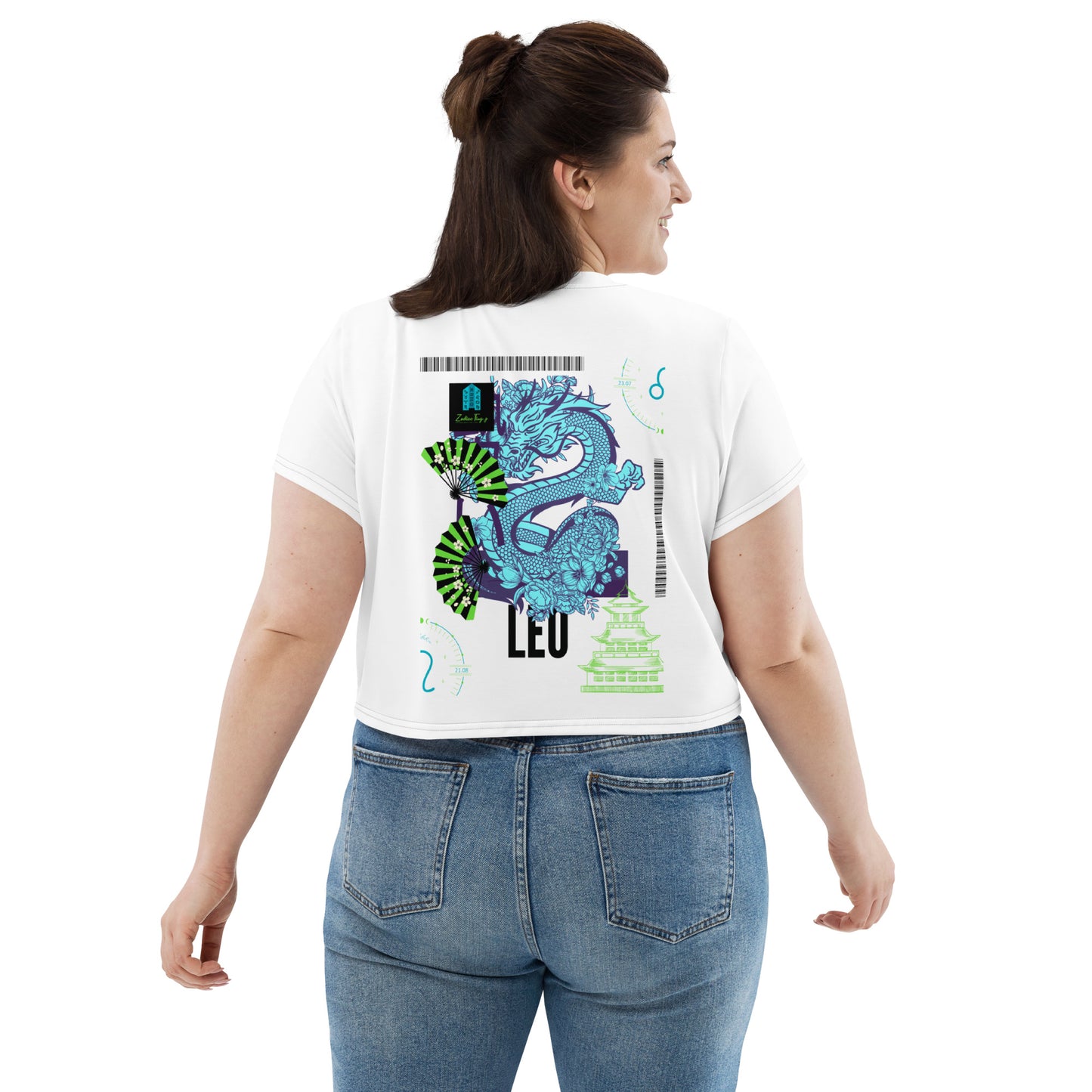 Leo Dragon Crop Tee