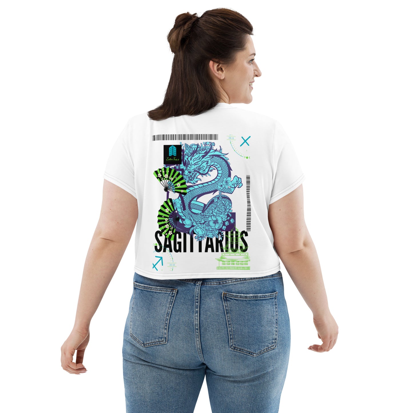 Sagittarius Dragon Crop Tee