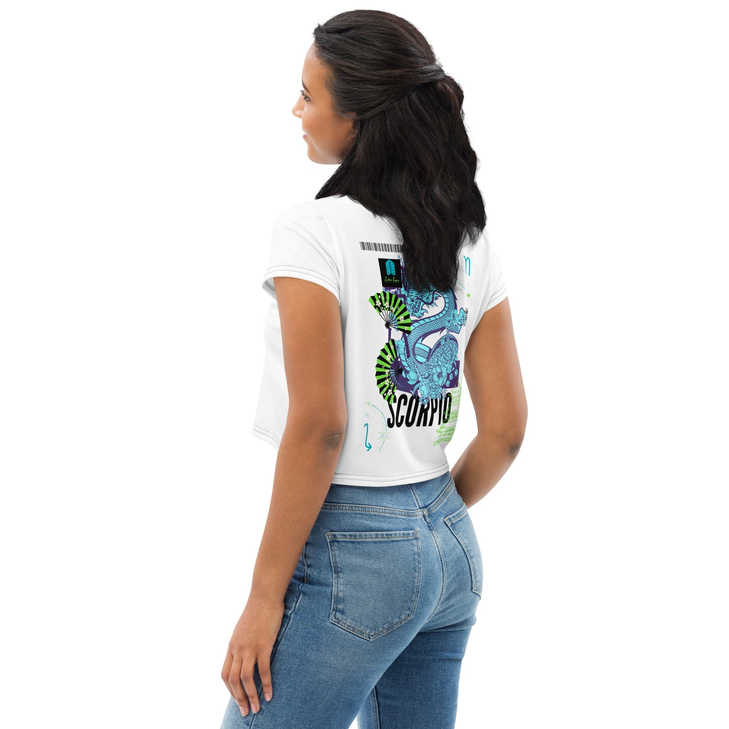 Scorpio Dragon Crop Tee