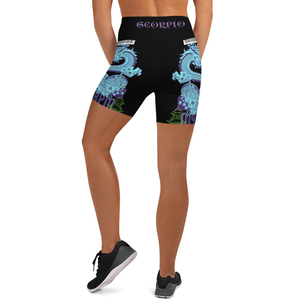 Scorpio Dragon Yoga Shorts