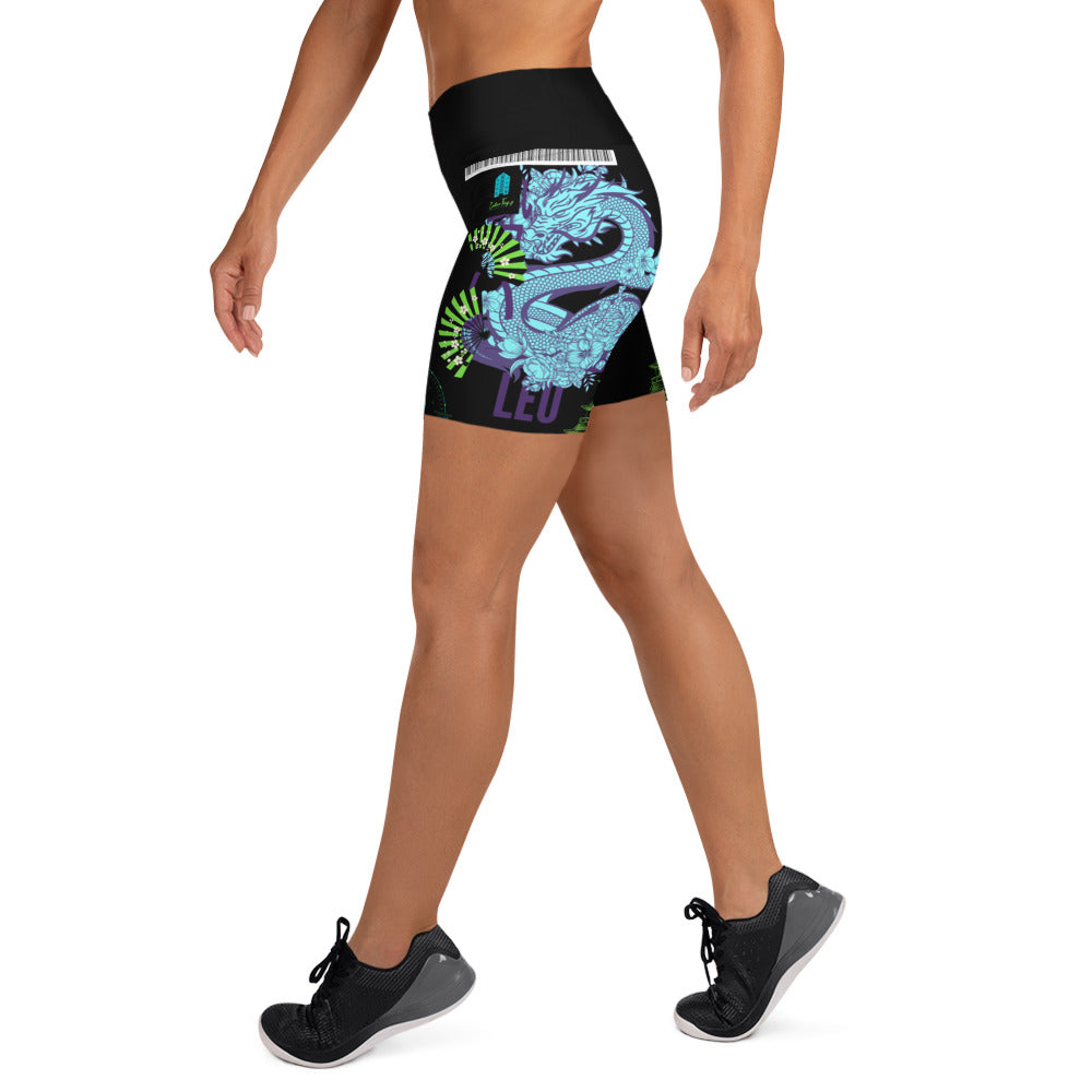 Leo Dragon Yoga Shorts