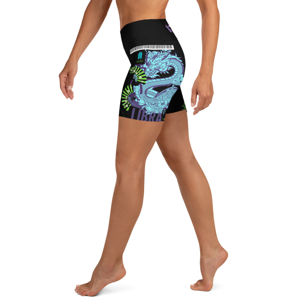 Libra Dragon Yoga Shorts