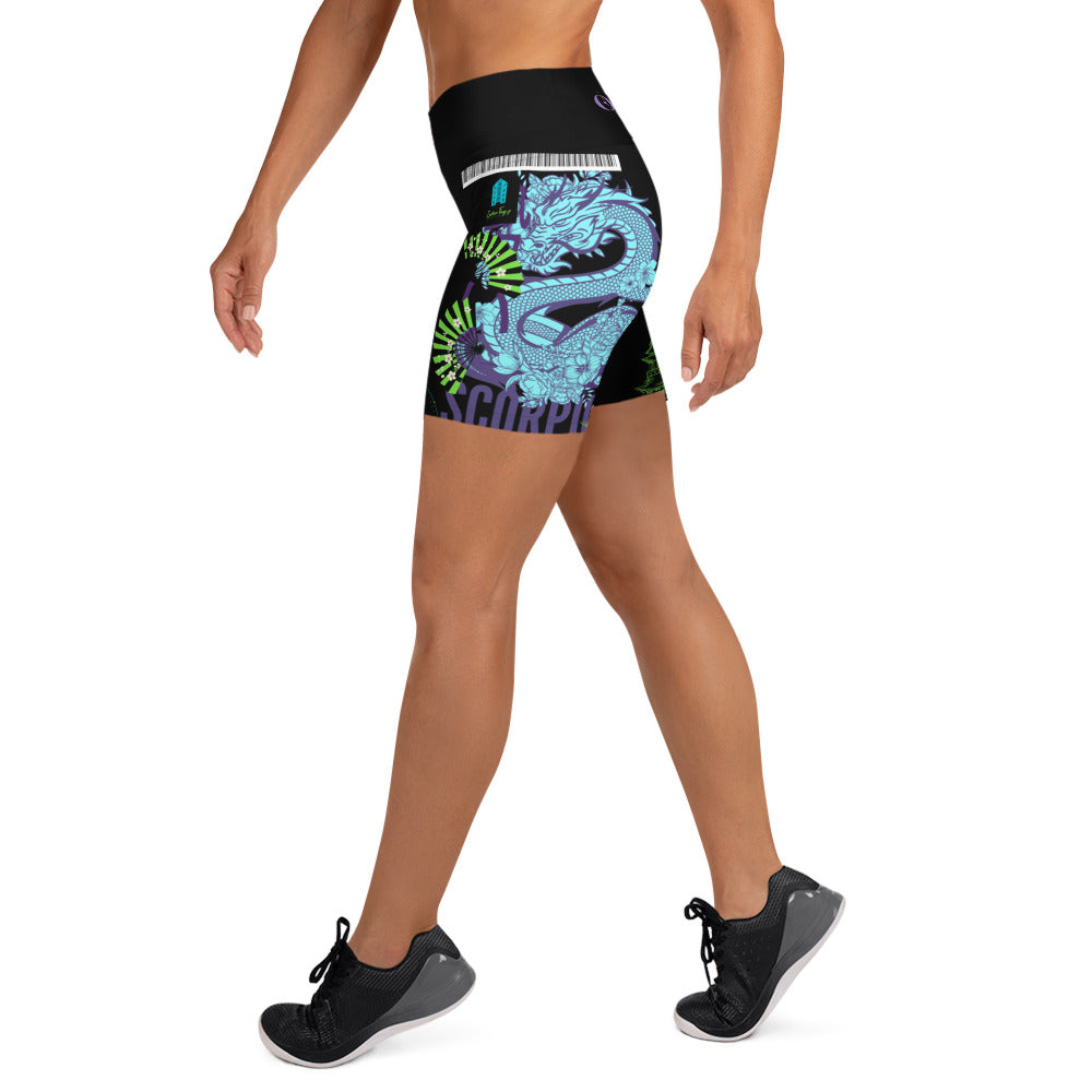 Scorpio Dragon Yoga Shorts