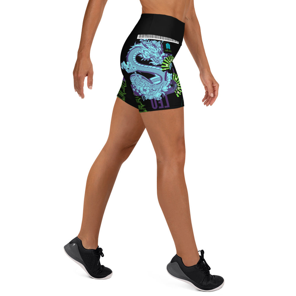 Leo Dragon Yoga Shorts