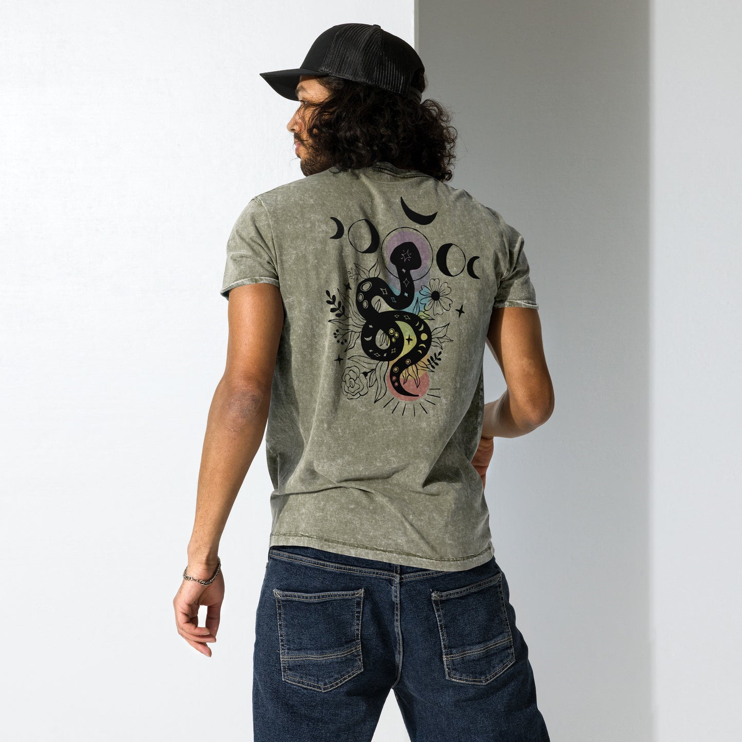 Rising Zodiac Denim T-Shirt