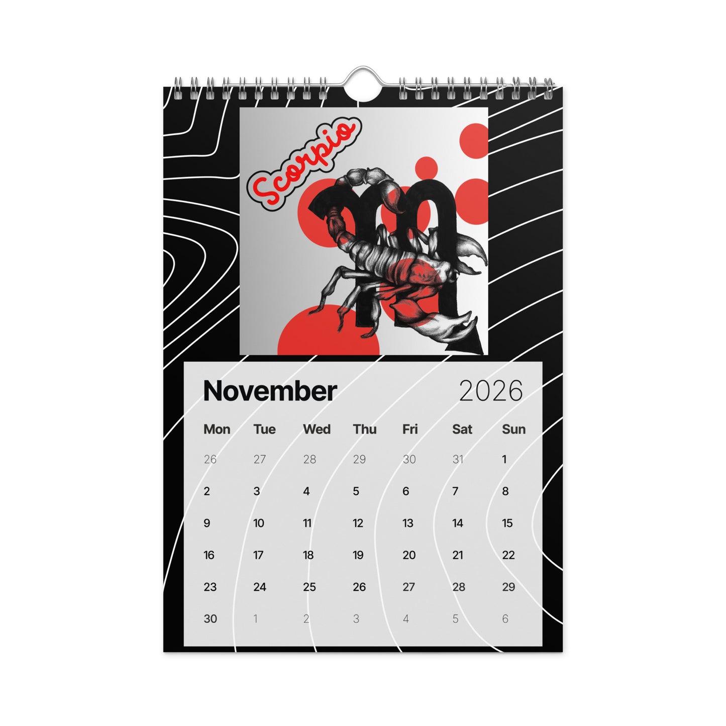 Zodiac Ting-z Wall Calendar (2026)