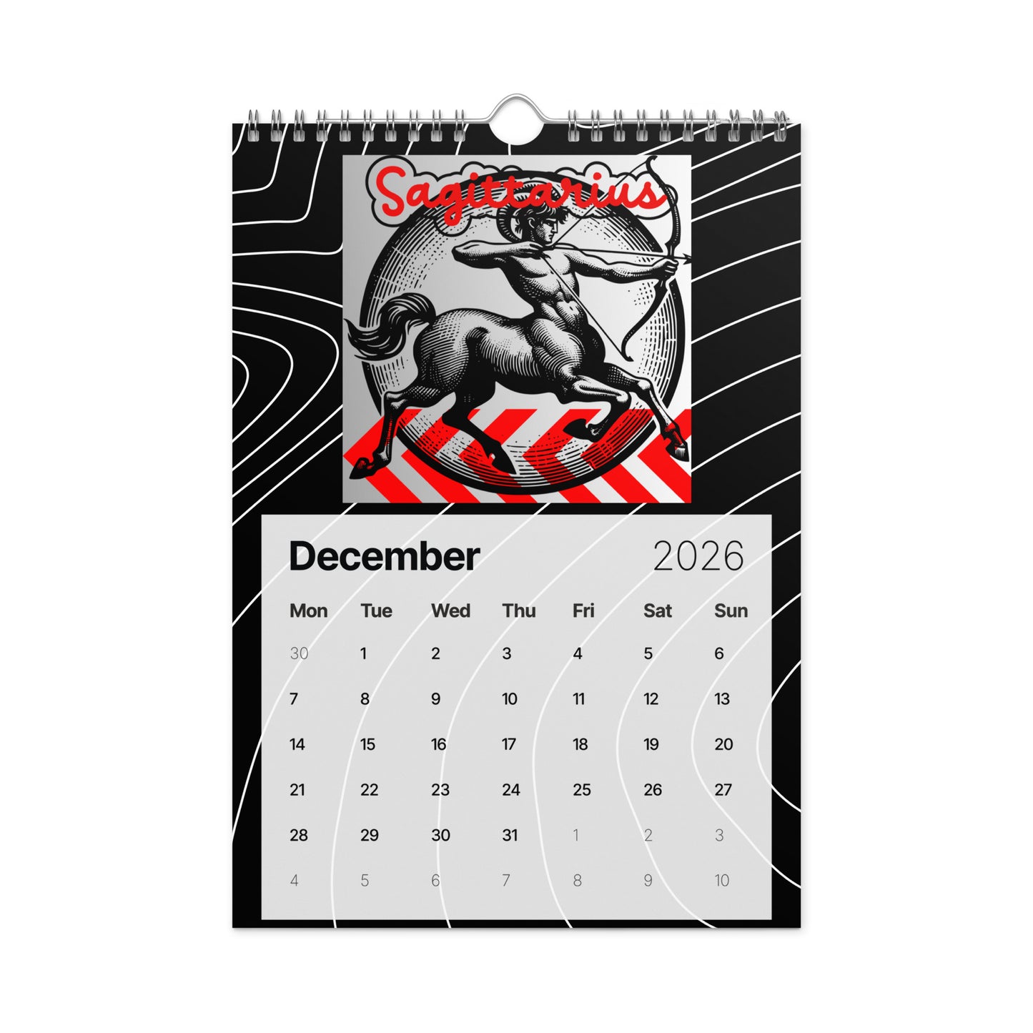 Zodiac Ting-z Wall Calendar (2026)