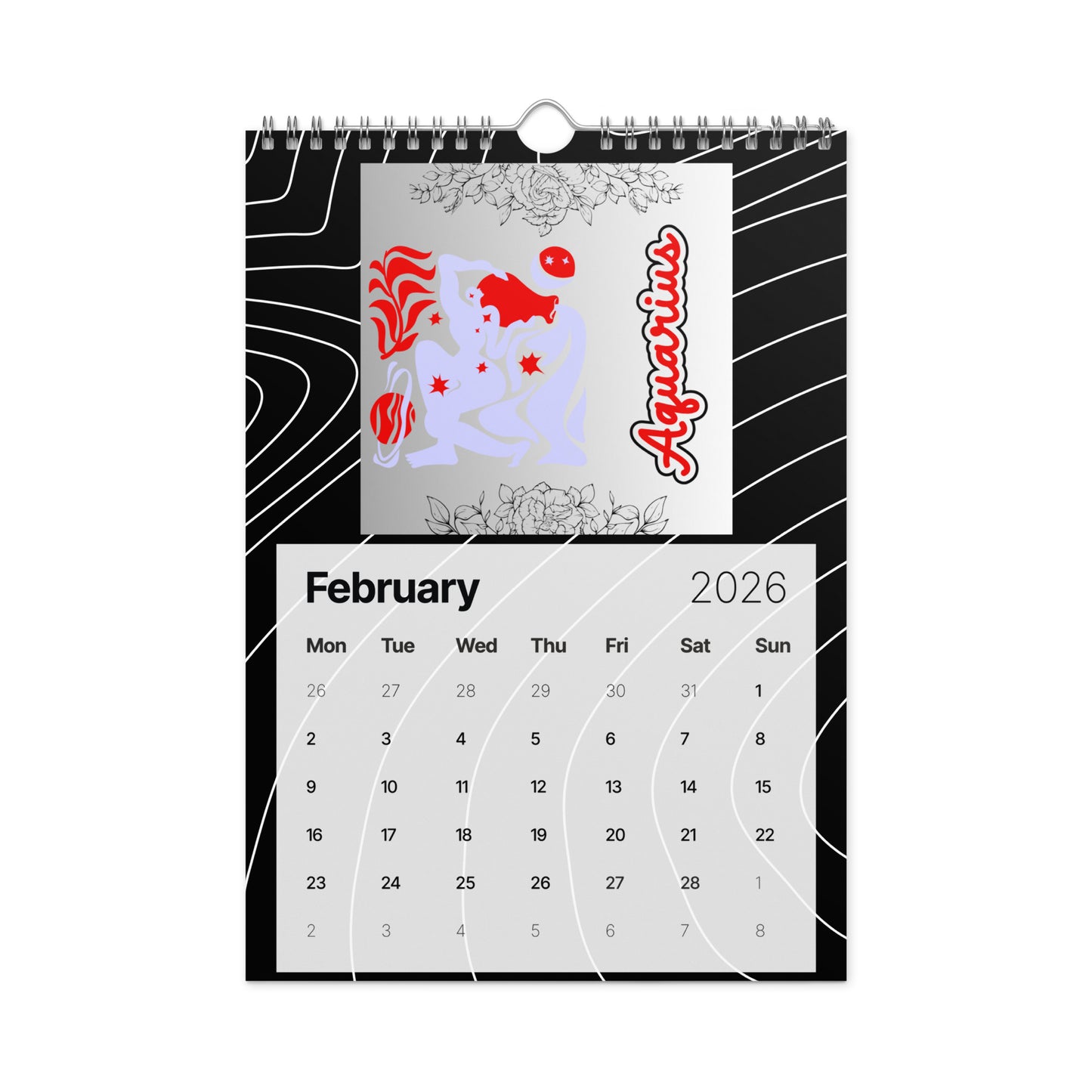 Zodiac Ting-z Wall Calendar (2026)