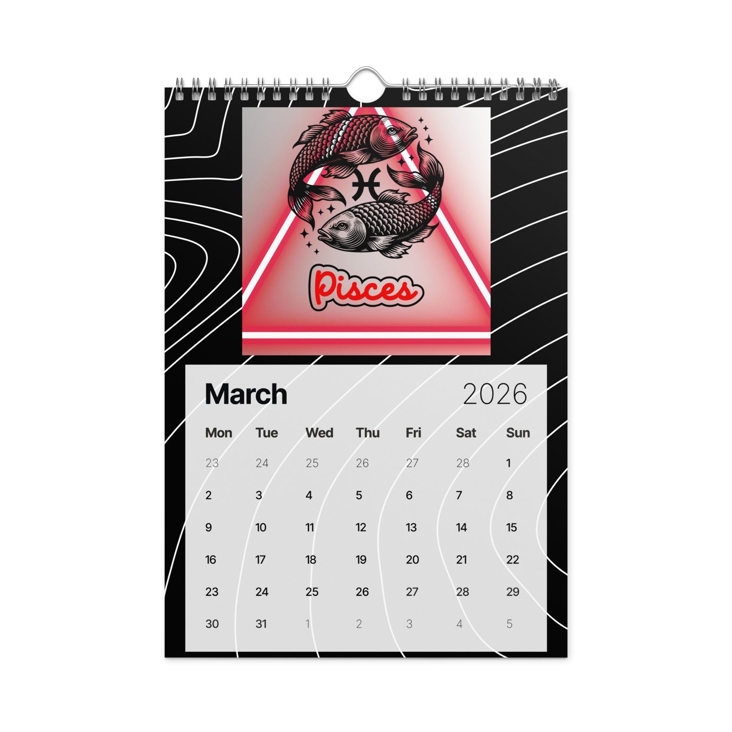 Zodiac Ting-z Wall Calendar (2026)