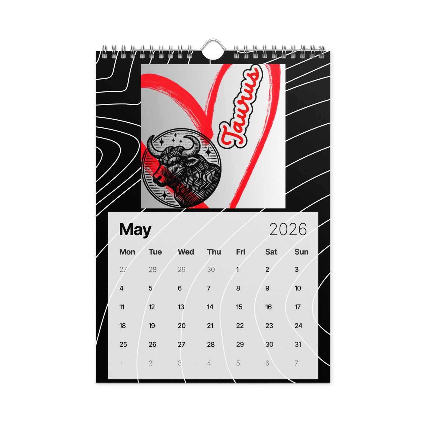 Zodiac Ting-z Wall Calendar (2026)