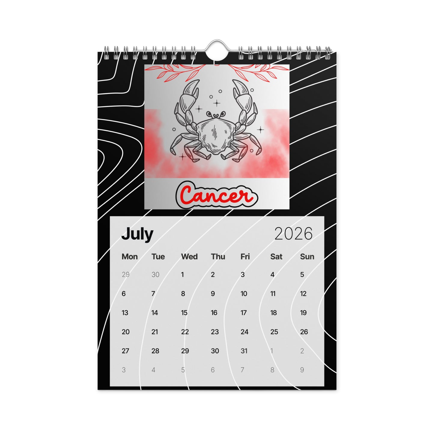Zodiac Ting-z Wall Calendar (2026)