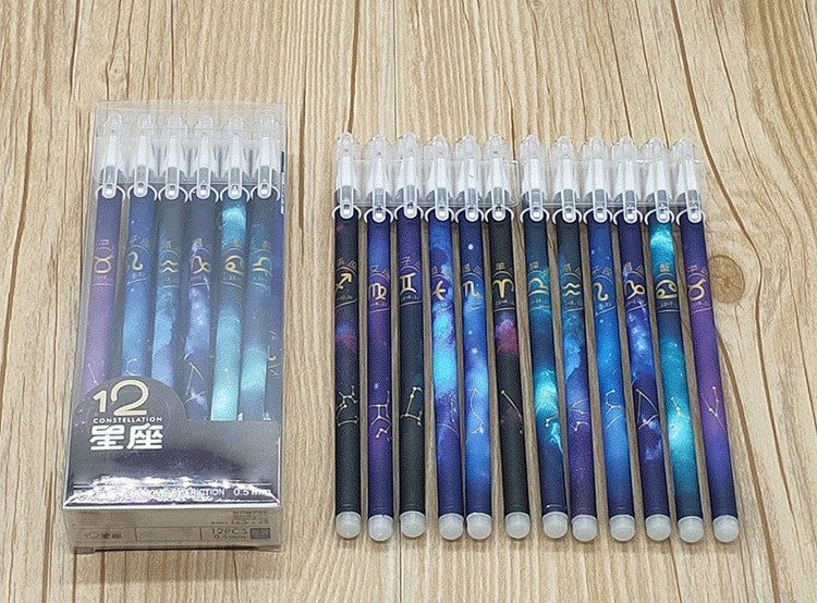 Zodiac's  Constellation Erasable  Pen Set (12pcs)