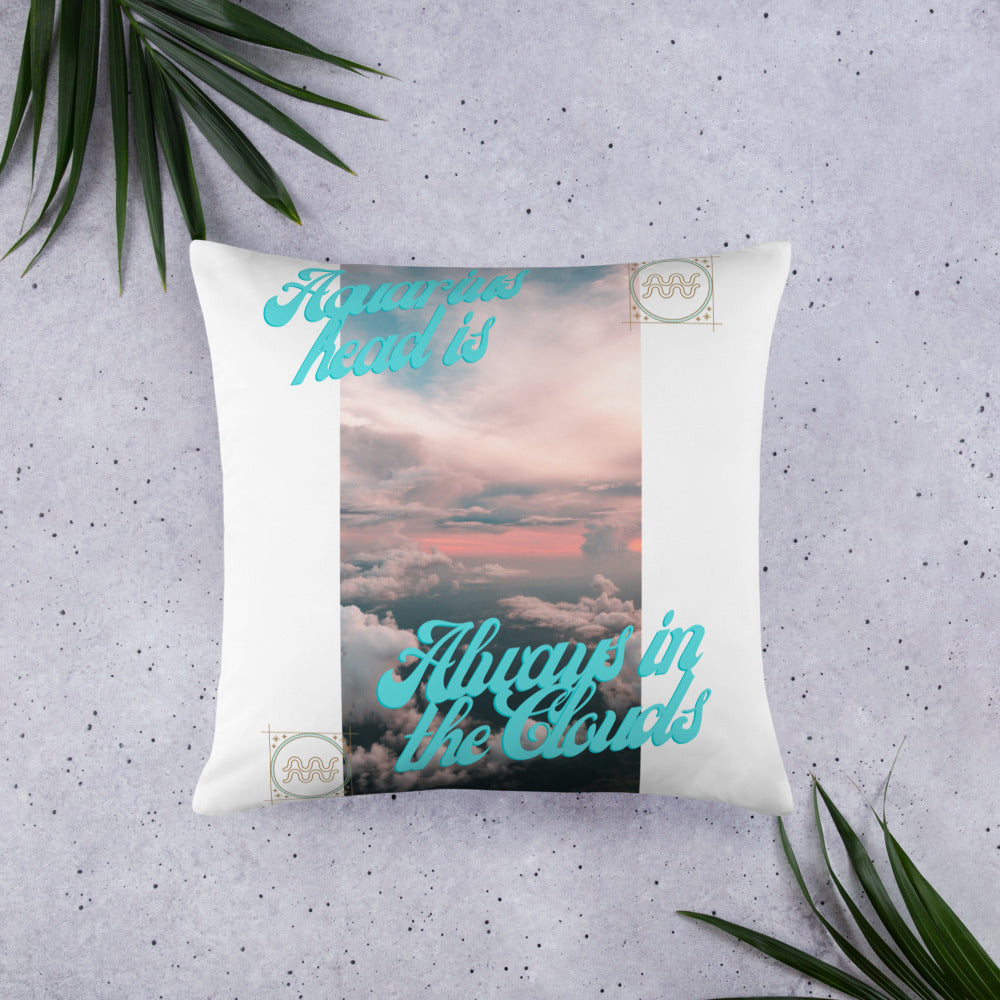 "Aquarius" Basic Pillow