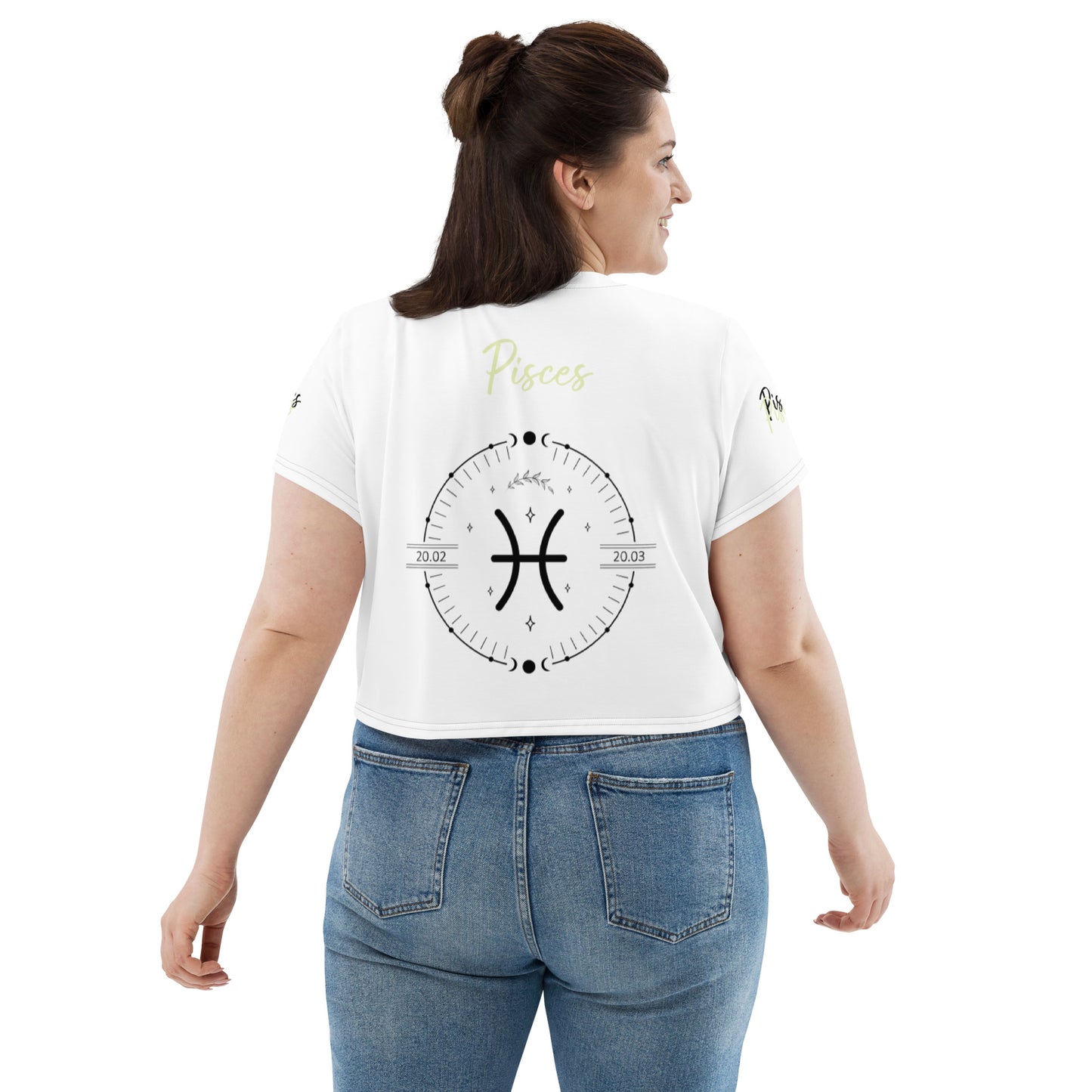 Pisces Power Color Crop Tee