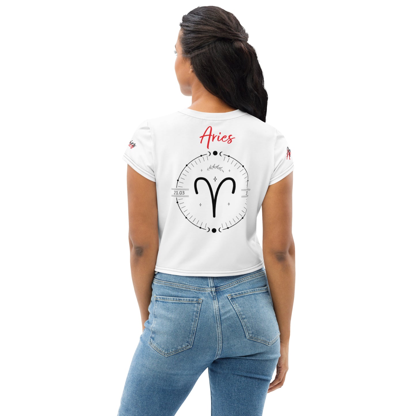 Aries Power Color Crop Tee