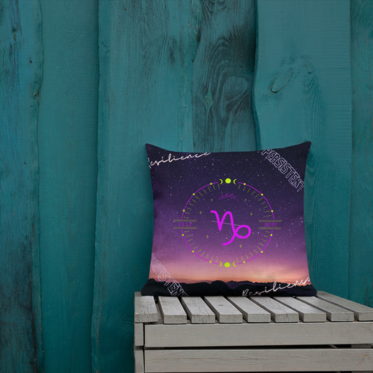 "Capricorn Motivation" Premium Pillow