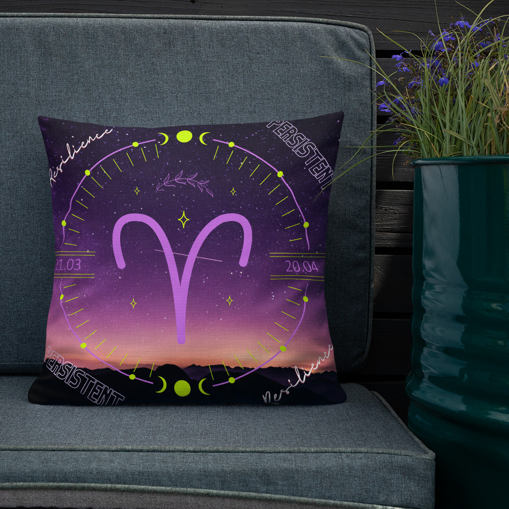 "Aries Motivation" Premium Pillow