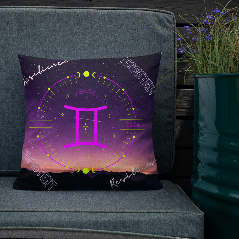 "Gemini Motivation" Premium Pillow