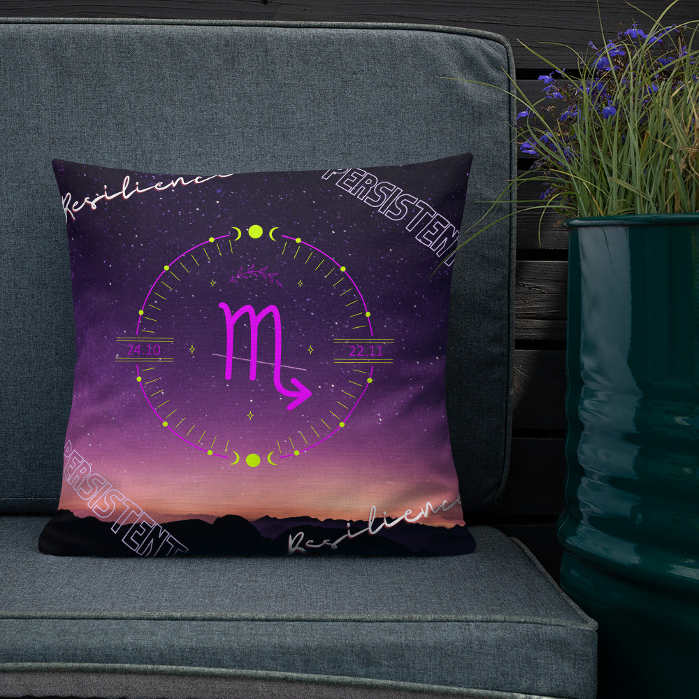 "Scorpio Motivation" Premium Pillow