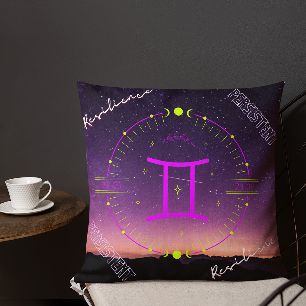 "Gemini Motivation" Premium Pillow