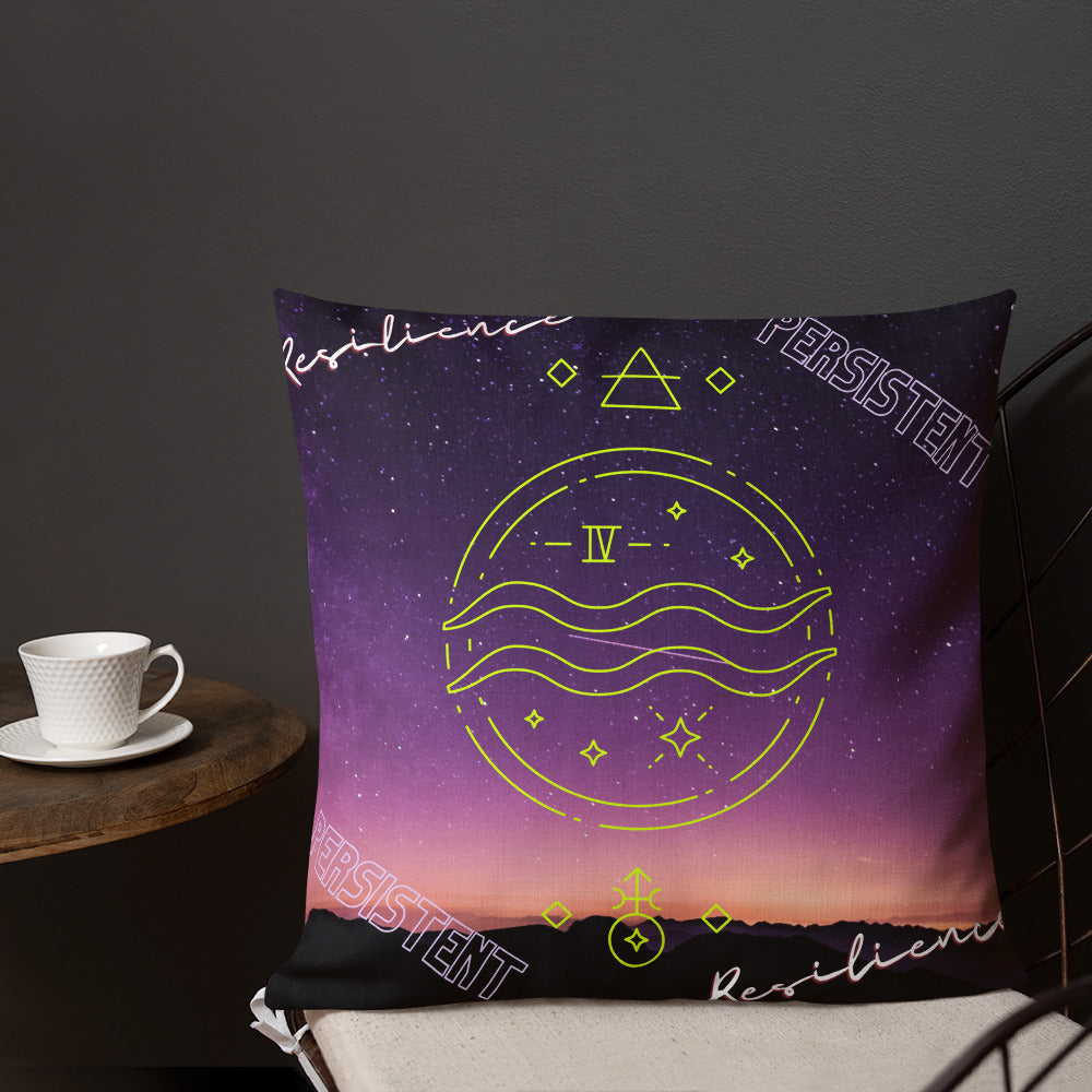 "Aquarius Motivation" Premium Pillow