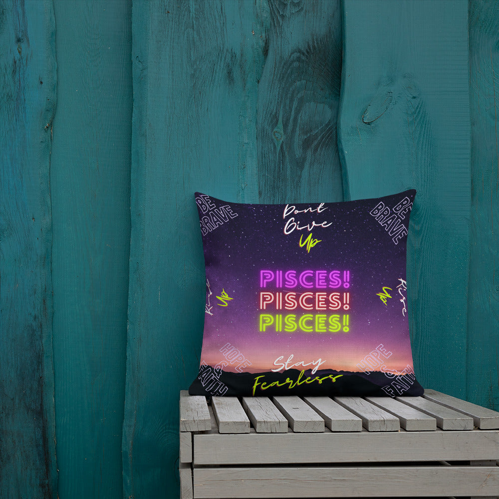 "Pisces Motivation" Premium Pillow